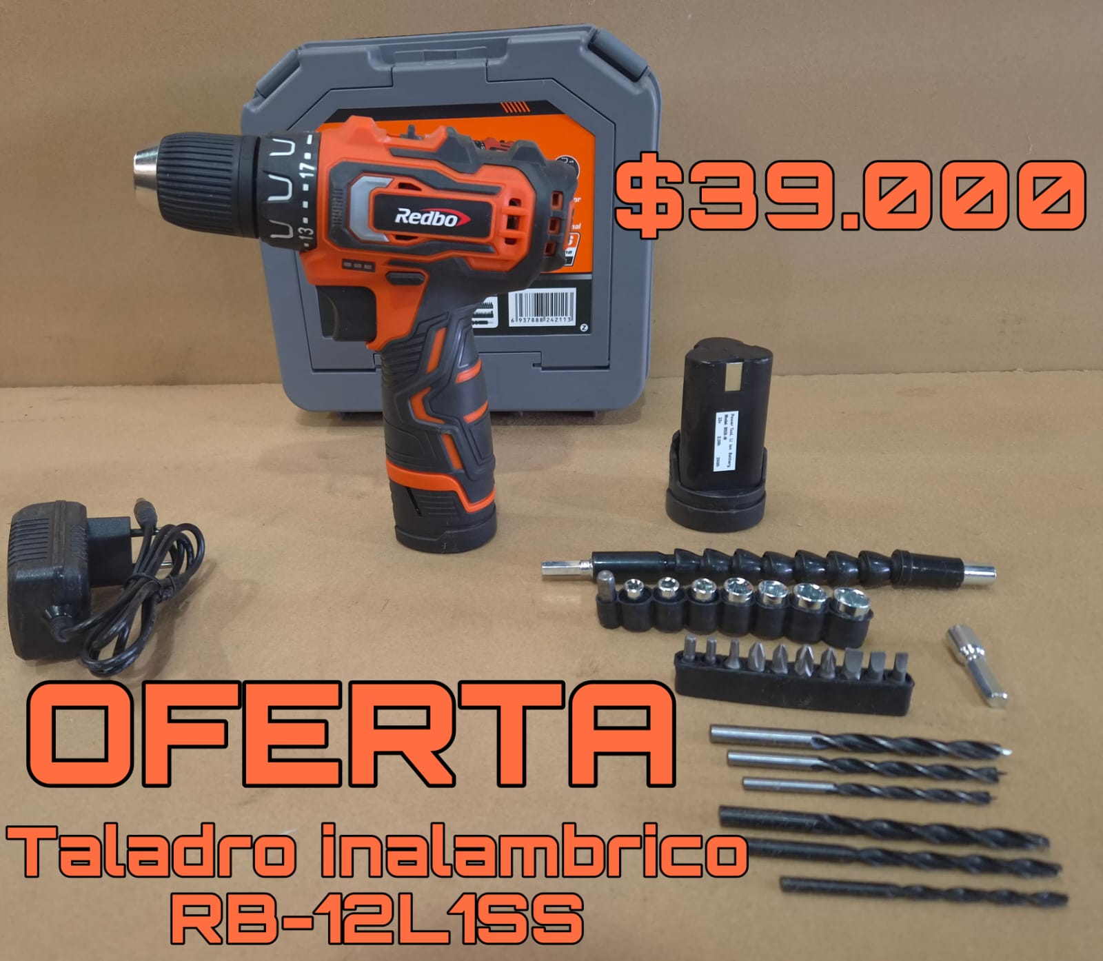 Taladro Inalambrico Redbo RB-12L1SS