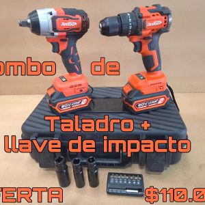 Combo de Taladros + Llave de impacto